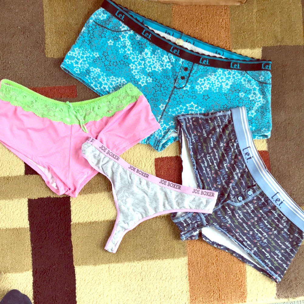 NWOT L.e.i & JoeBoxer Panty Bundle